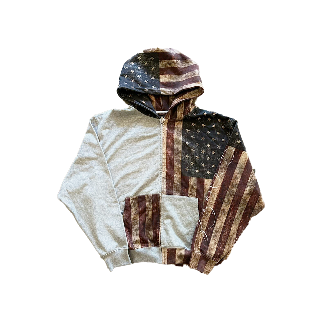 "Division" Flag Zip Up