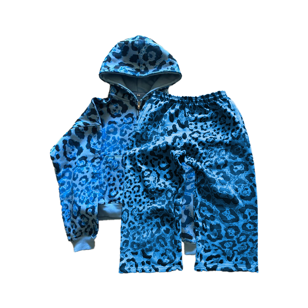 "AQUA" Blue Leopard Bundle