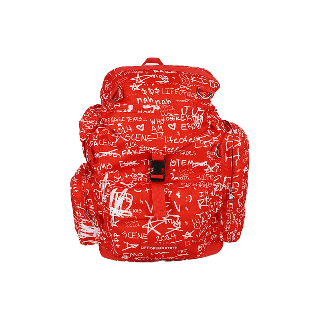 "CHAOS" Red Backpack